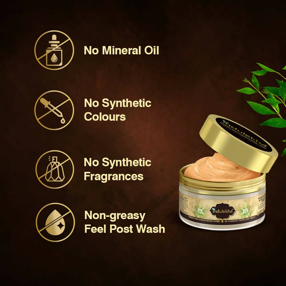 Indulekha Bringha Hair Mask For Reduces Hair Fall & Strengthens Hair | Grocsy