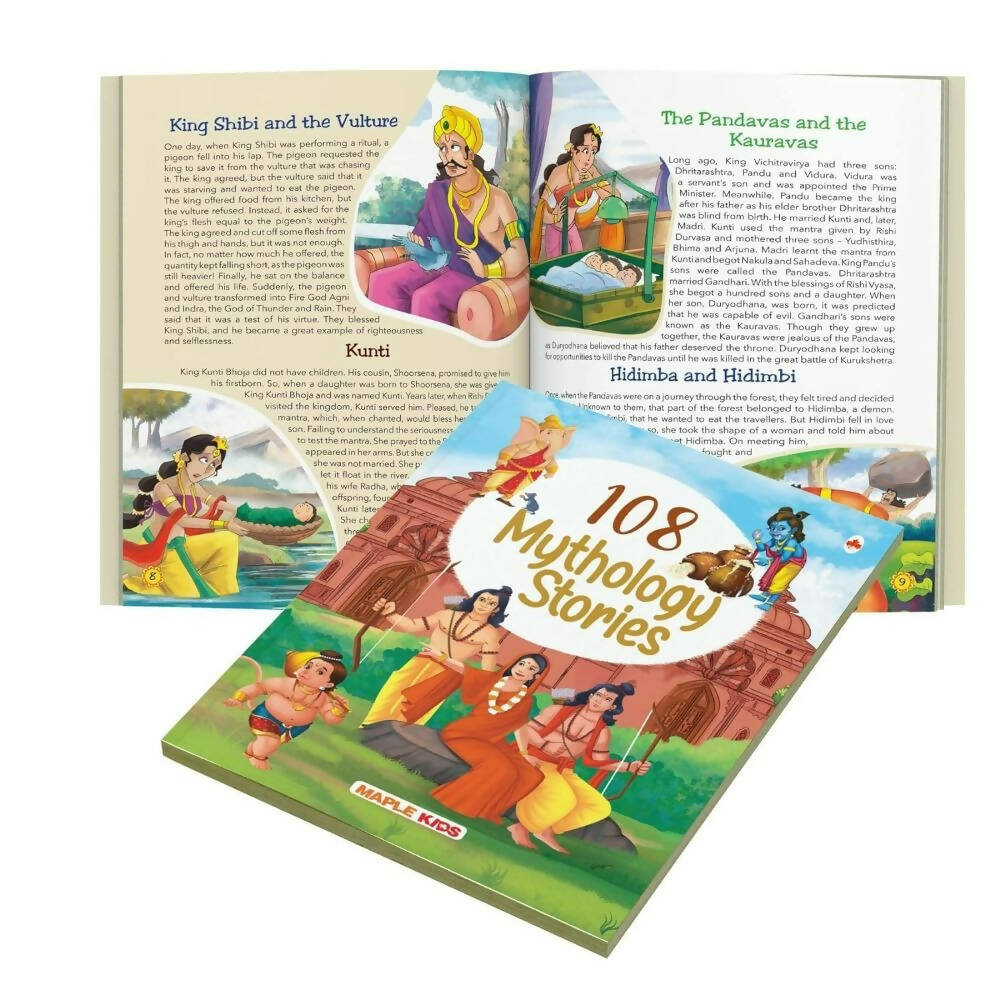 108 Indian Mythology Stories (Illustrated) - Story Book For Kids | Grocsy