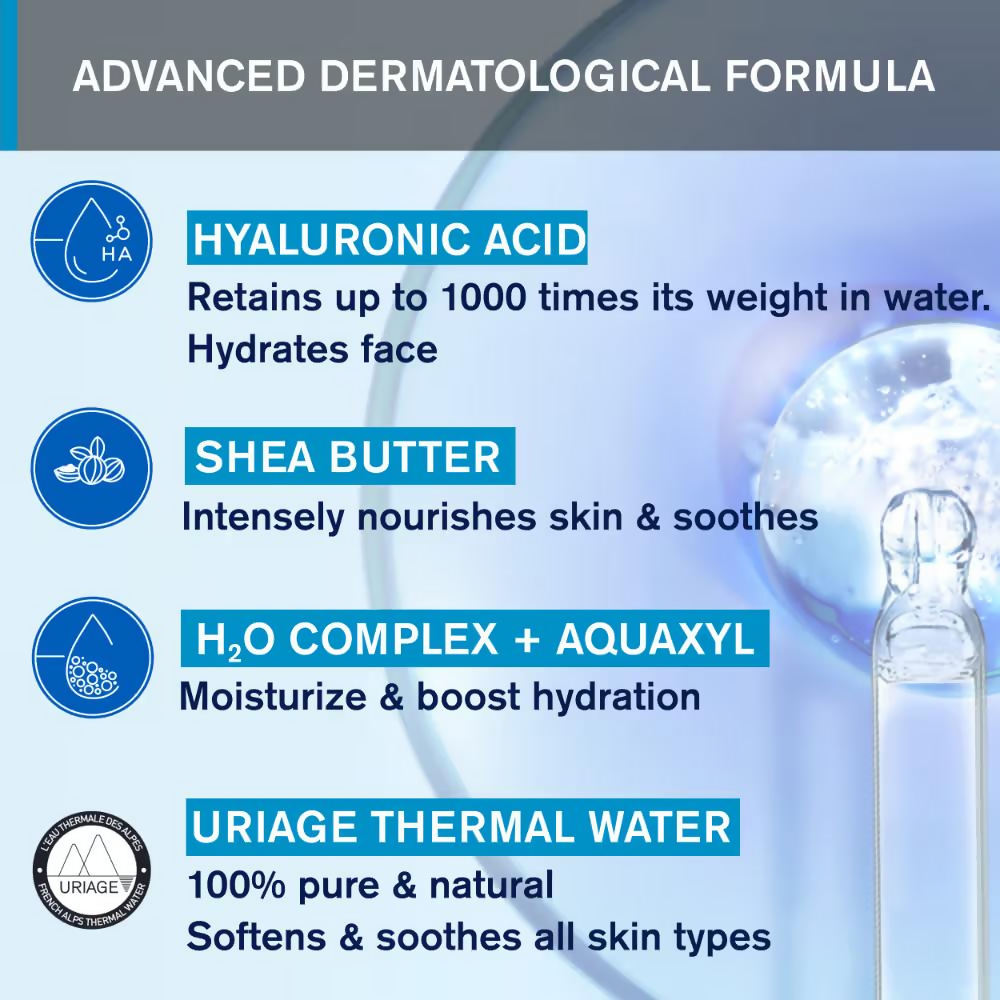 Uriage Eau Thermale Hydrating Rich Moisturizing Face Cream | Grocsy