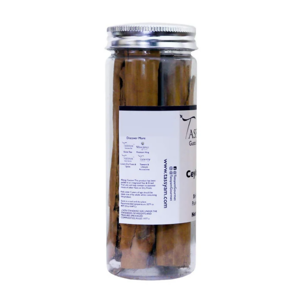 Tassyam Organics Premium Ceylon Cinnamon Sticks | Grocsy