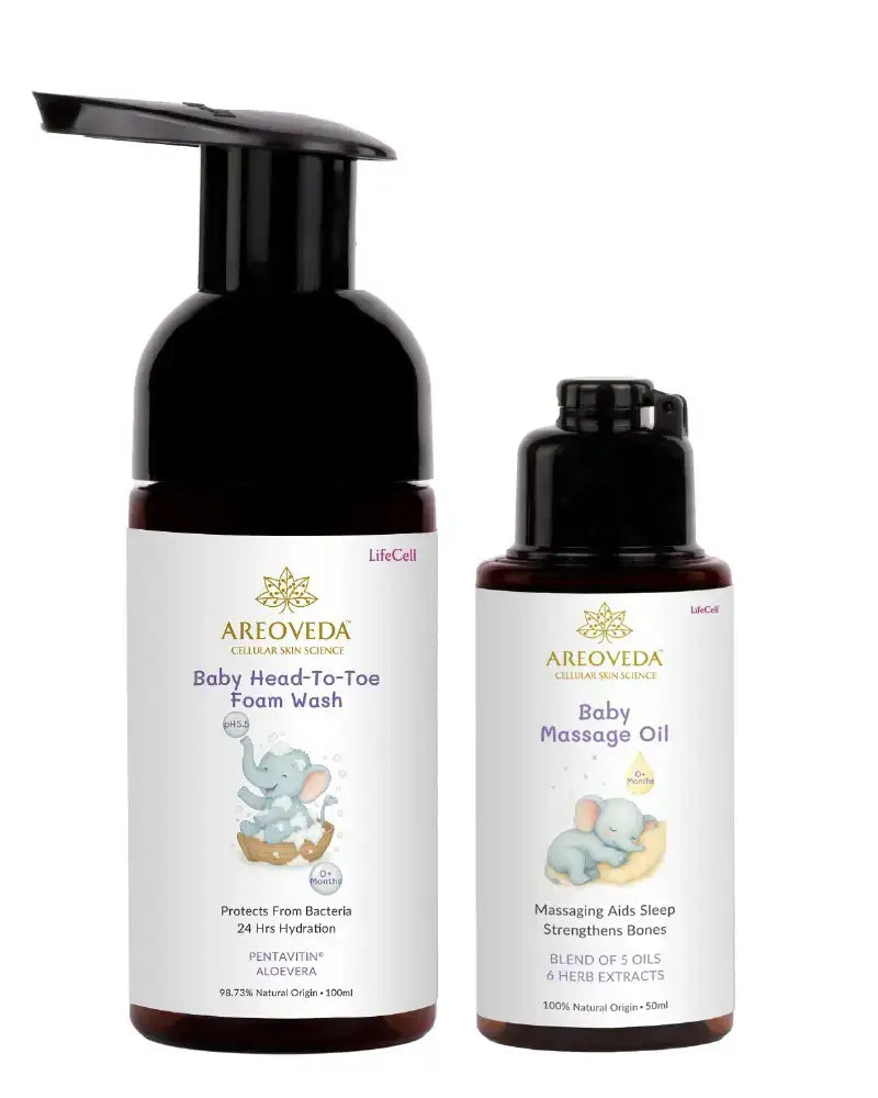 AreoVeda Baby Bath Bundle | Grocsy
