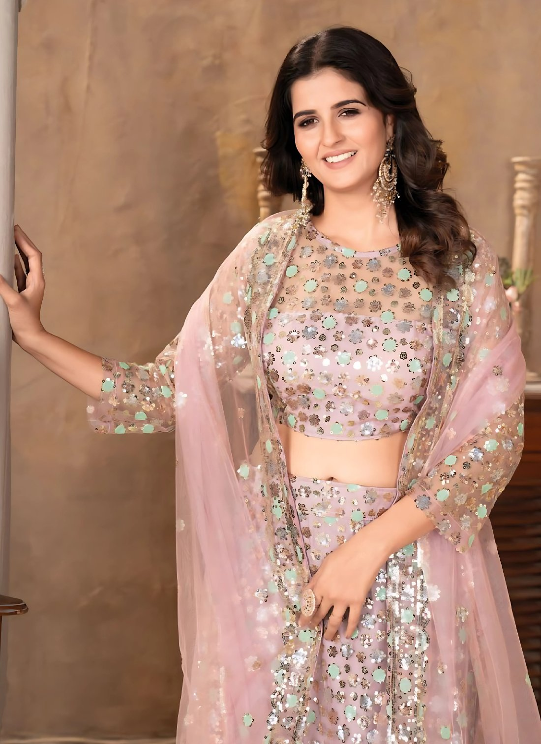 Lehenga Mart Designer Wedding Lehenga Choli For Women - Baby Pink | Grocsy