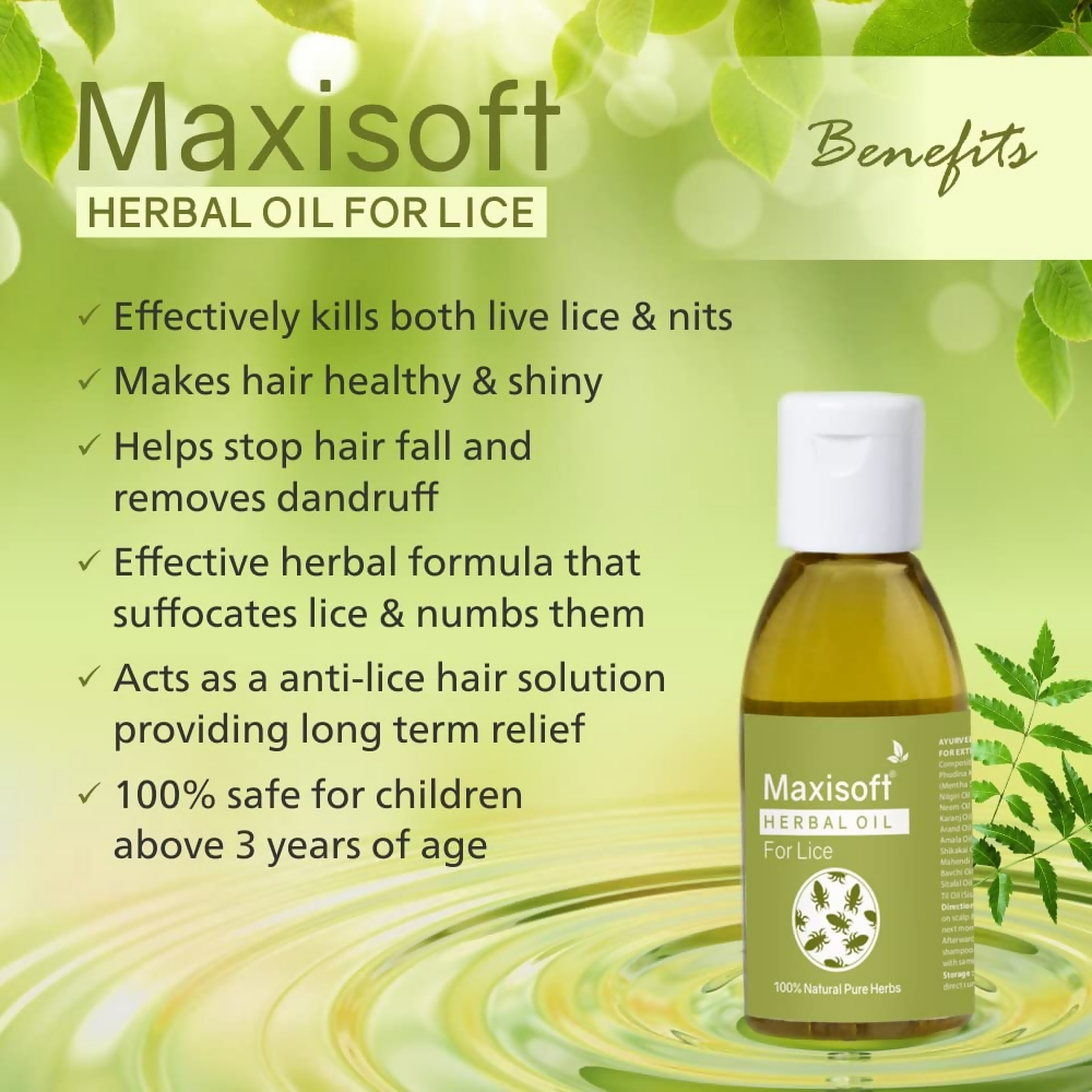 Maxisoft Lice Herbal Oil | Grocsy
