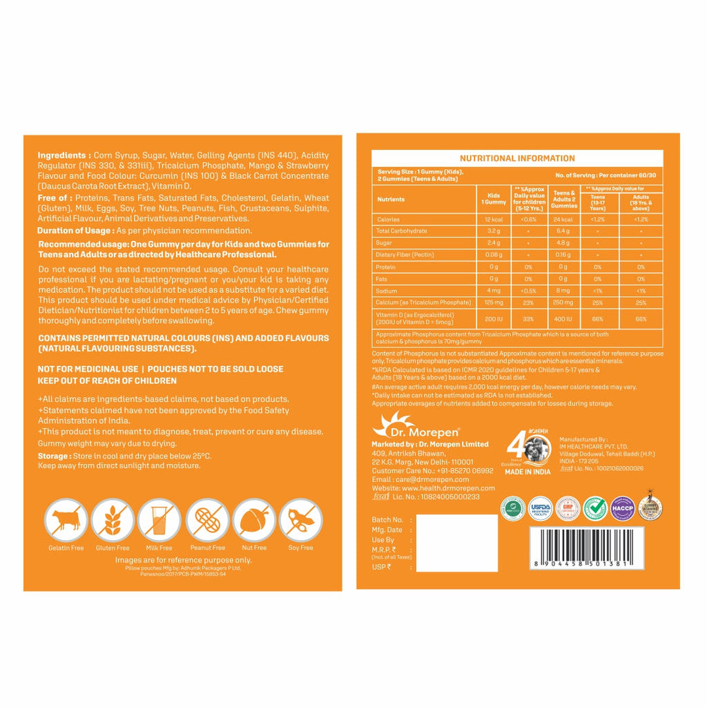 Dr Morpen Bone Support Gummies | Grocsy