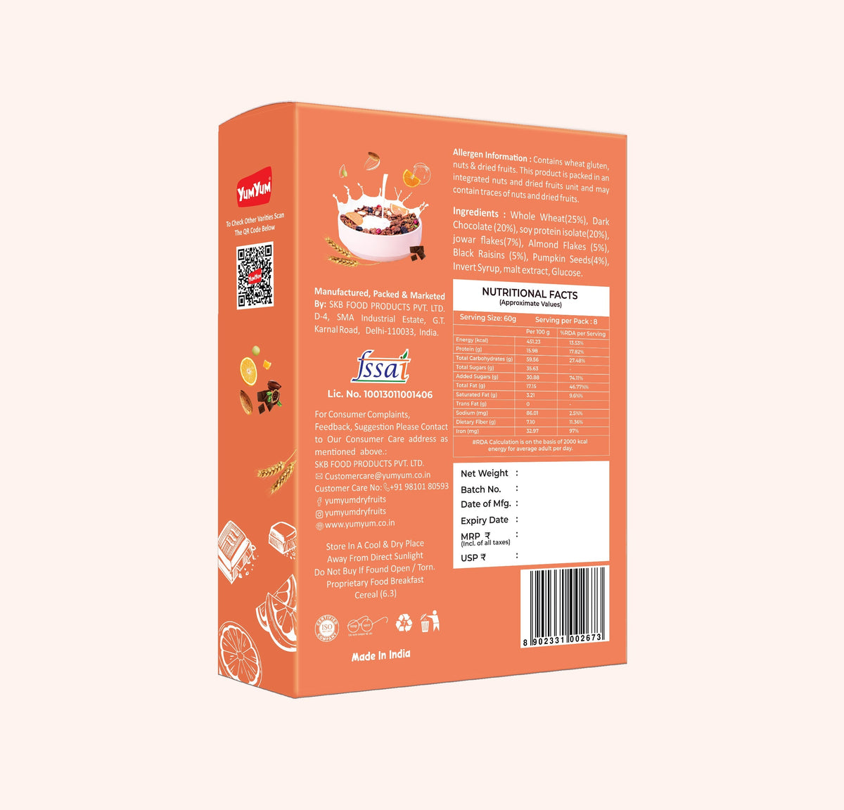 Yum Yum High Protein Muesli Box | Grocsy