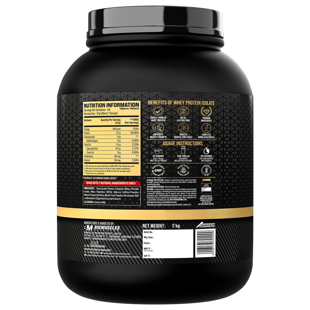 Big Muscles Nutrition Gold Whey Isolate | Grocsy