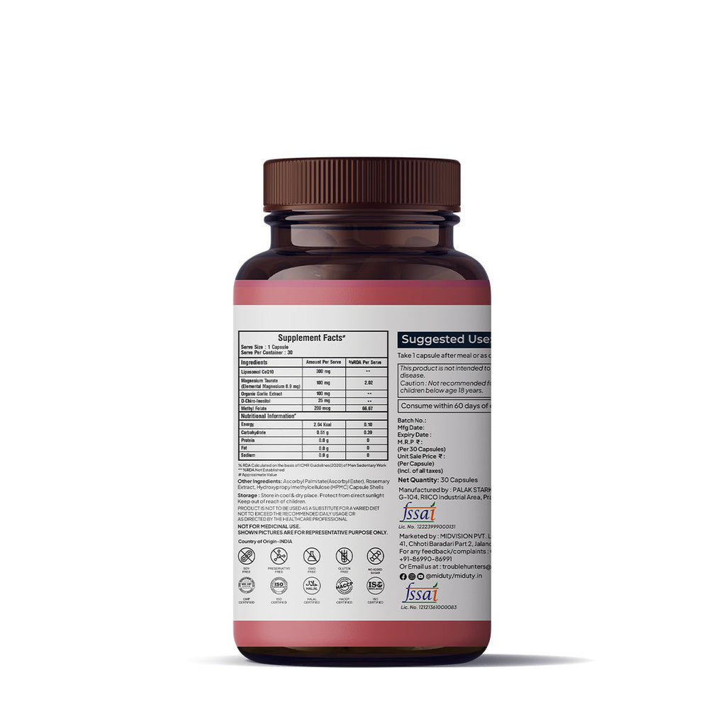 Miduty by Palak Notes Happy Heart Capsules | Grocsy