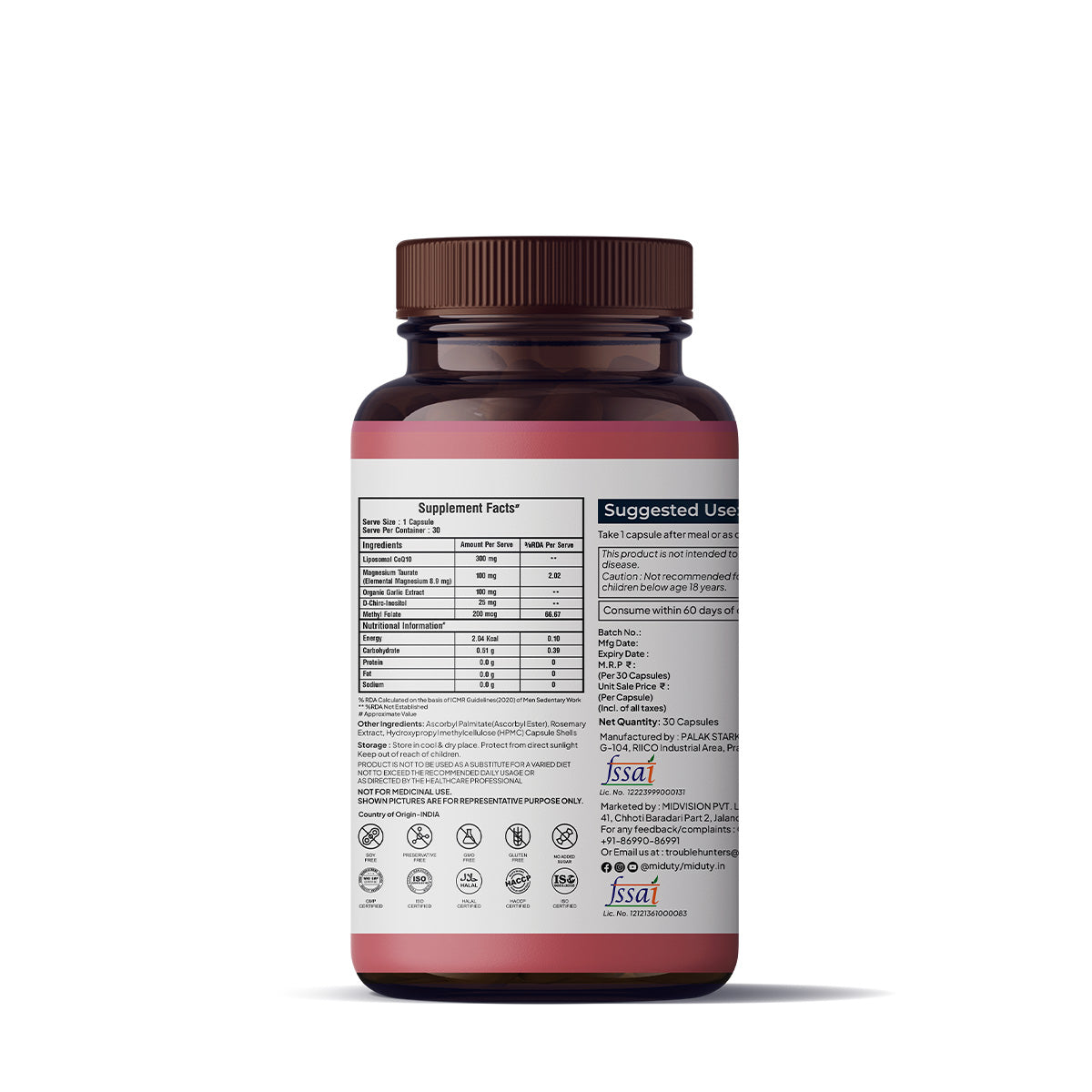 Miduty by Palak Notes Happy Heart Capsules | Grocsy