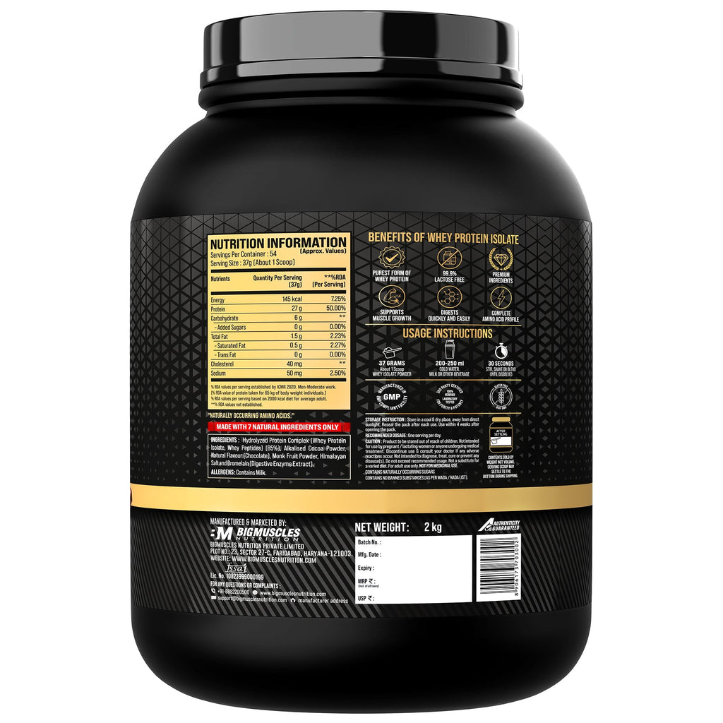 Big Muscles Nutrition Gold Whey Isolate | Grocsy