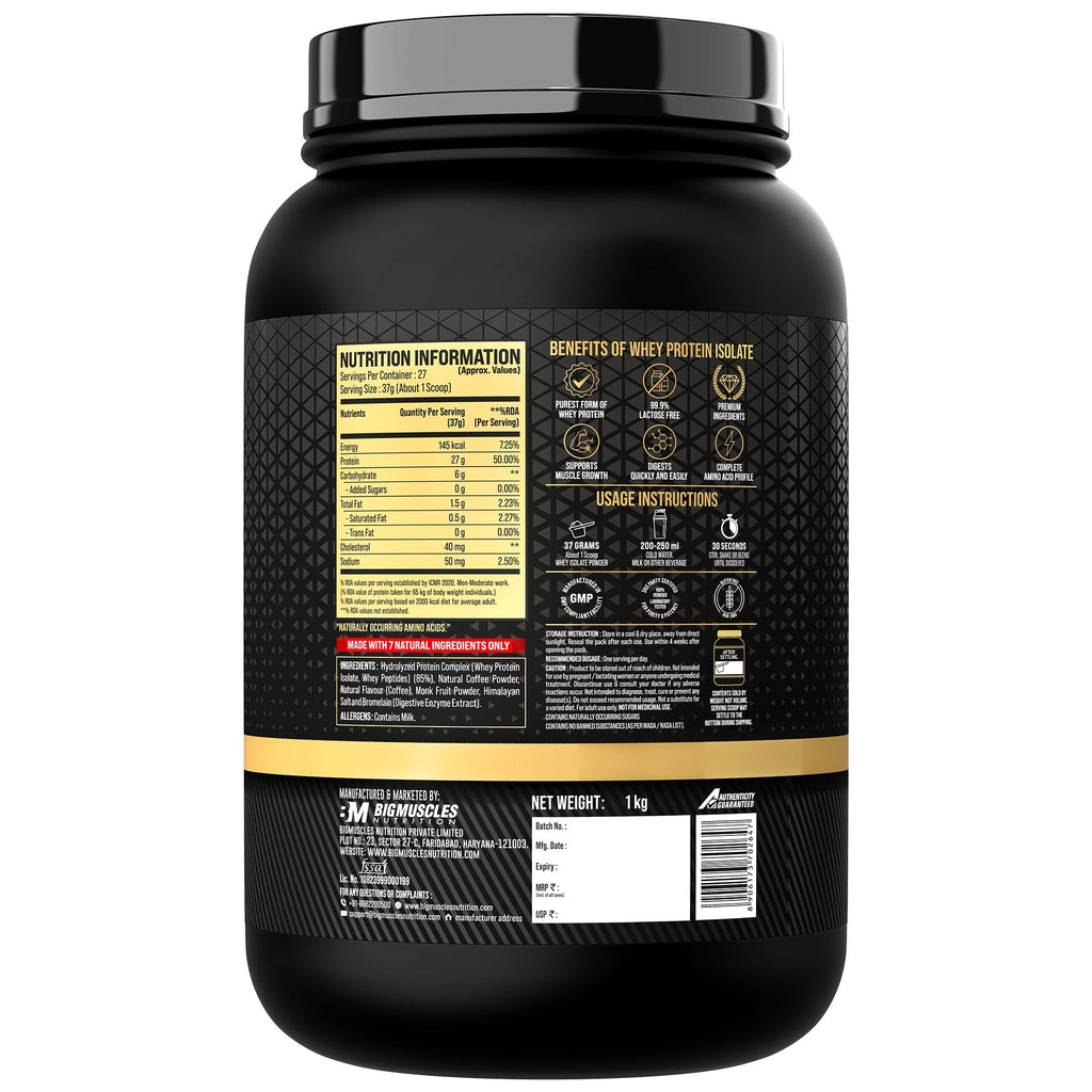 Big Muscles Nutrition Gold Whey Isolate | Grocsy