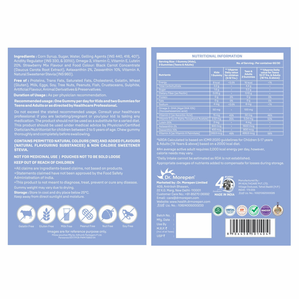 Dr Morpen Vision Gummies | Grocsy
