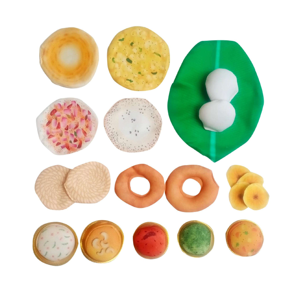 The Small Wonderland Bahubali Set-20 Piece Set-South Indian food inspired Pretend Play Food Toys | Grocsy