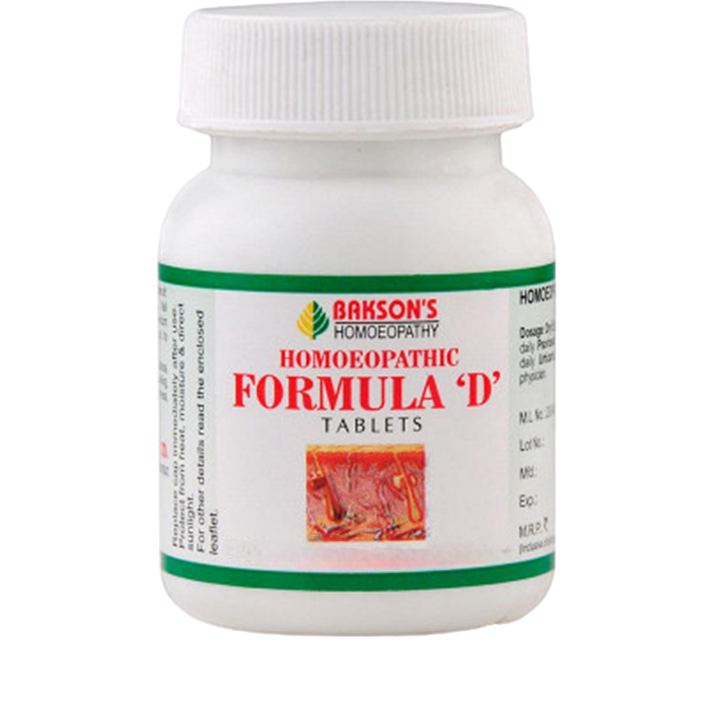 Bakson's Homoeopathic Formula D Tablet | Grocsy