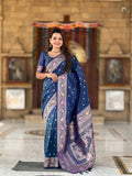 Vedant Vastram Soft Litchi Silk Banarasi Silk Jacquard Saree - Morpich | Grocsy