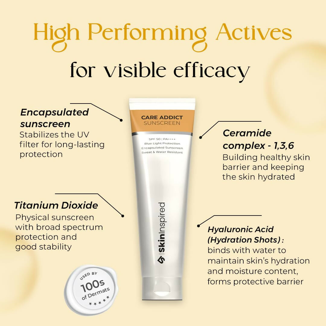 SkinInspired Care Addict Encapsulated SunscreenSPF 50 For Dry Skin With Pa++++ | Grocsy