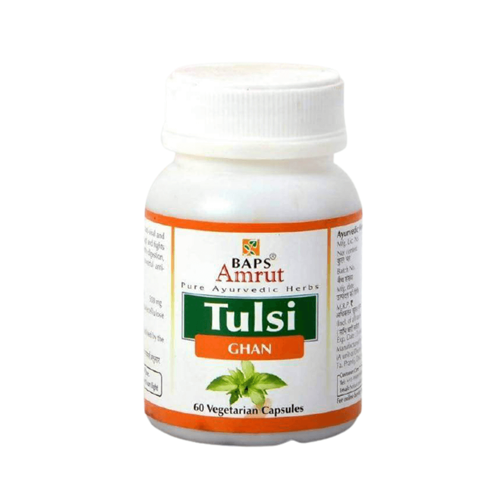 Baps Amrut Tulsi Ghan Capsules | Grocsy