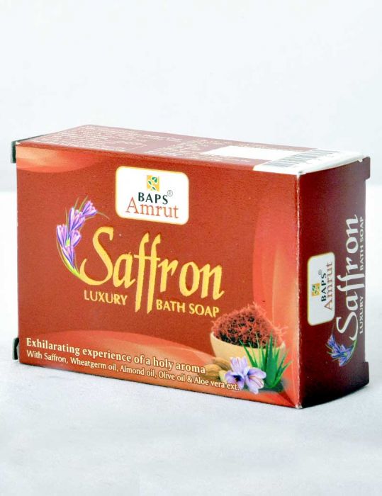 Baps Amrut Saffron Luxury Bath Soap | Grocsy