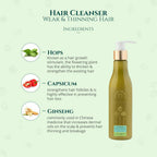 The Earth Collective Hair Cleanser - Weak & Thinning Hair | Grocsy