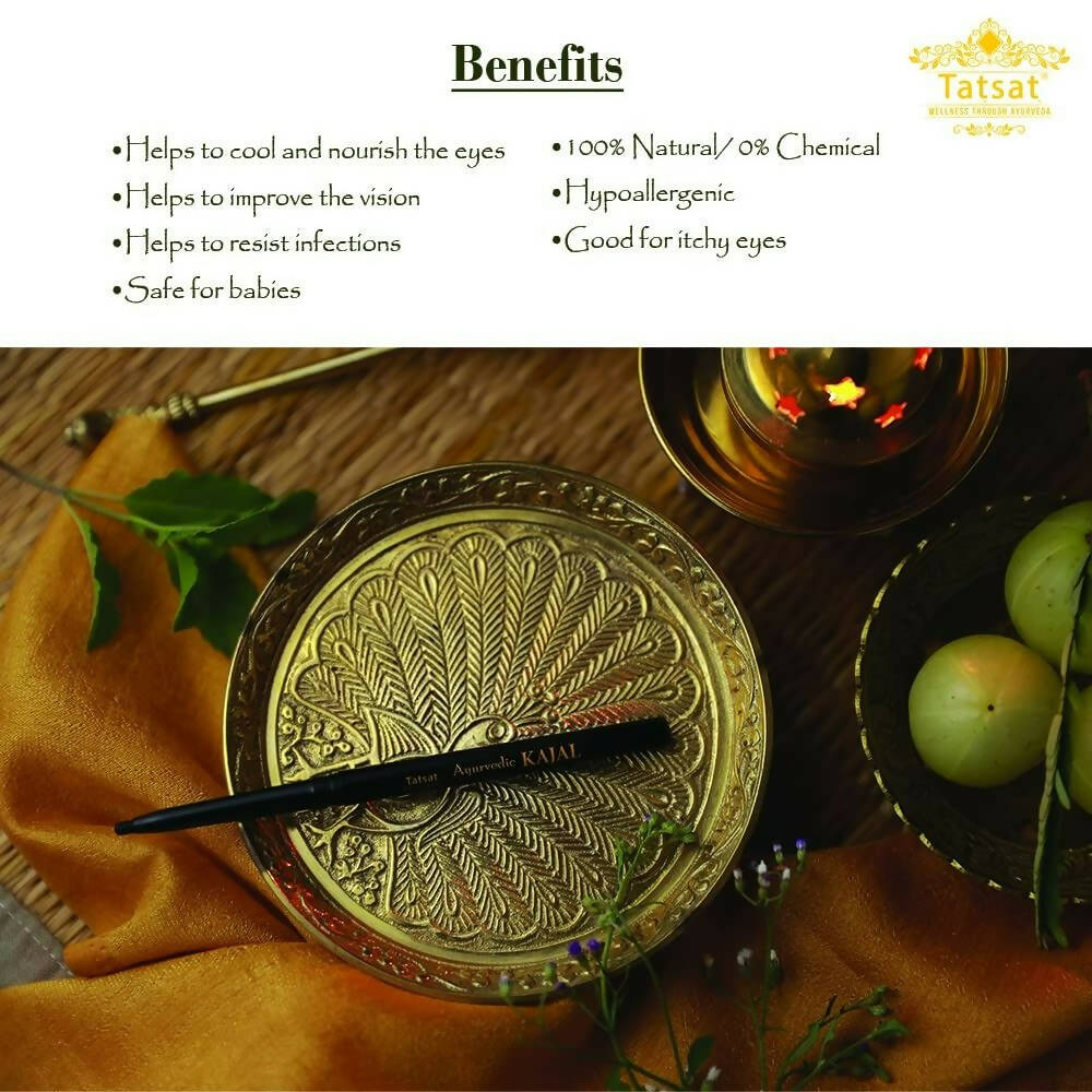 Tatsat 100% Natural Ayurvedic Kajal Pencil | Grocsy