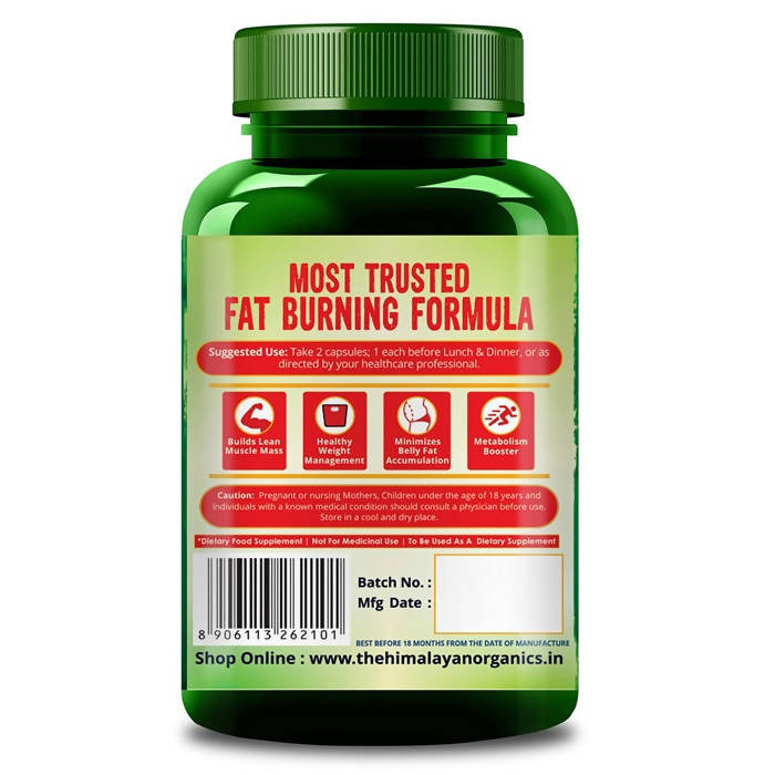 Himalayan Organics Plant Based CLA 1000 Healthy Weight Management Vegetarian Capsules | Grocsy