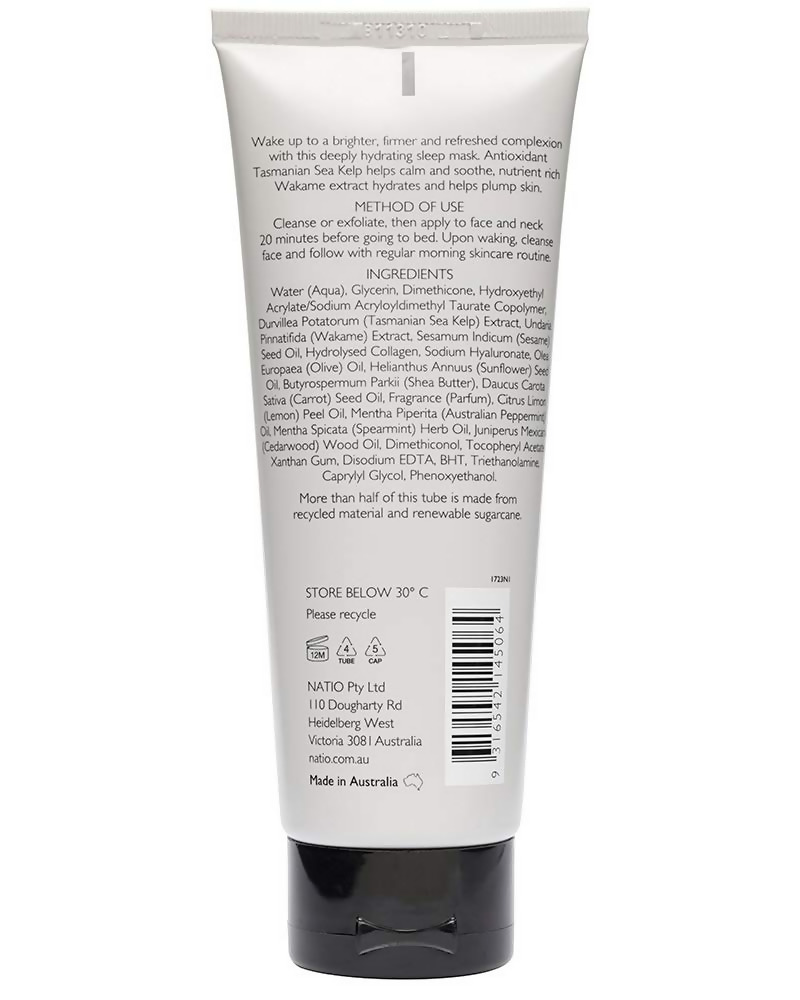 Natio Treatments Marine Mineral Overnight Repair Sleep Mask | Grocsy