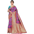 Vamika Banarasi Jaquard Pink Weaving Saree (Banarasi 17) | Grocsy