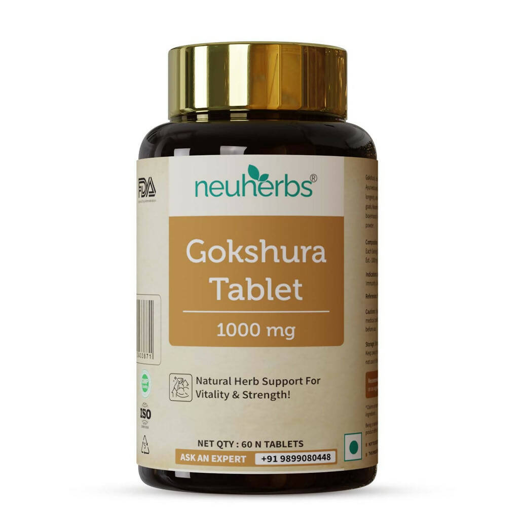Neuherbs Gokshura 1000mg Tablets For Men | Grocsy
