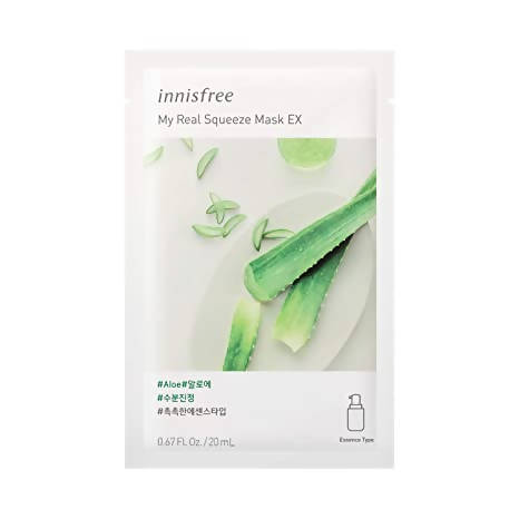 Innisfree My Real Squeeze Mask EX - Aloe Vera | Grocsy