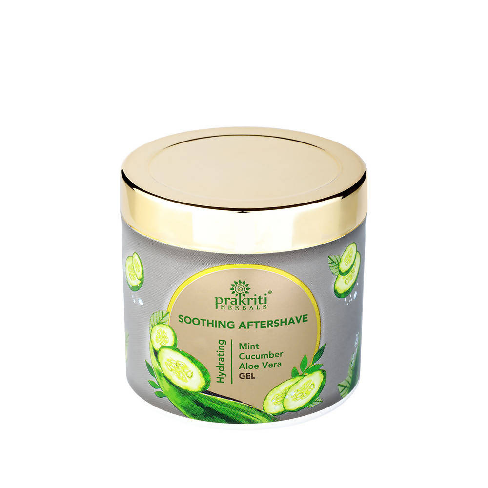 Prakriti Herbals Soothing Aftershave Mint Cucumber Aloe Vera Gel | Grocsy