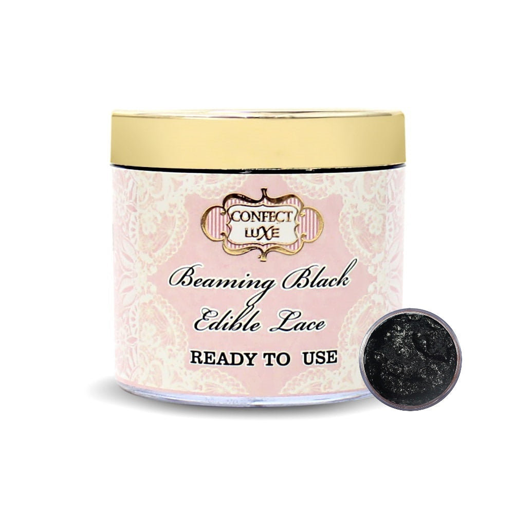 Confect Beaming Black | Edible Lace | Grocsy