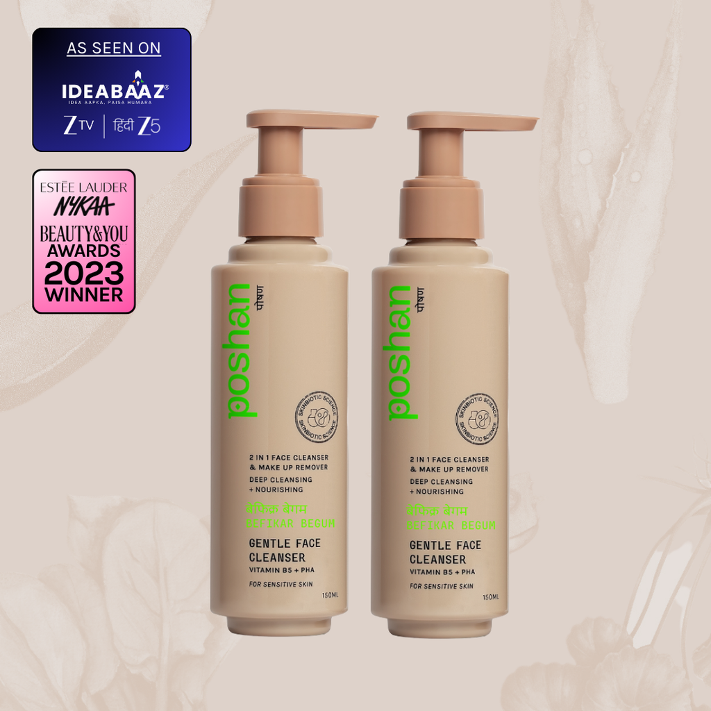 Poshan Skincare Befikar Begum Gentle Face Cleanser | Grocsy