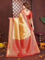 Anaita Banarasi Tissue Silk Saree | Grocsy