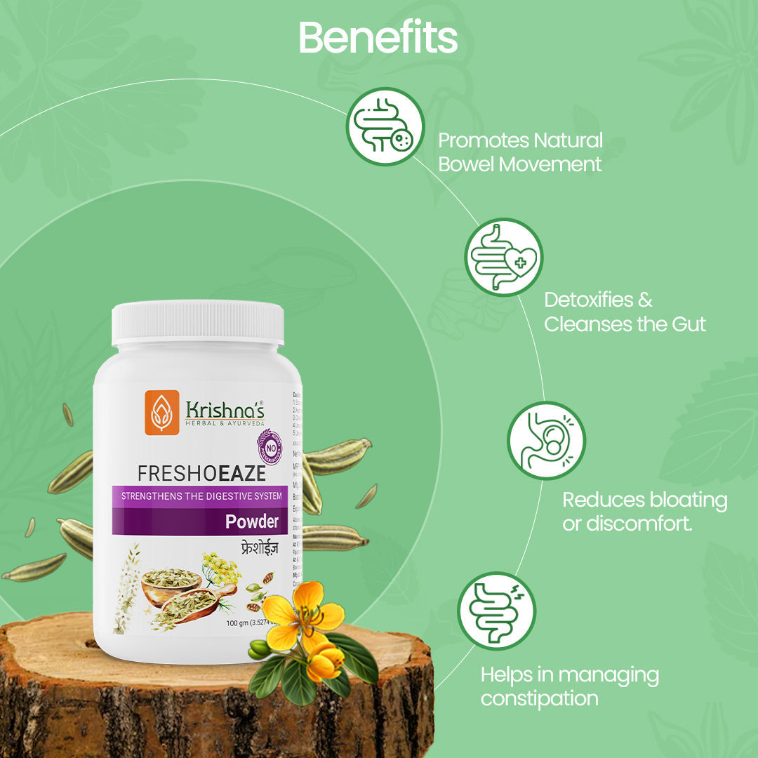 Krishna'S Herbal & Ayurveda Freshoeaze Powder | Grocsy