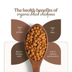 Bharat Vedica Organic Black Chickpeas - Organic Black Chana | Grocsy