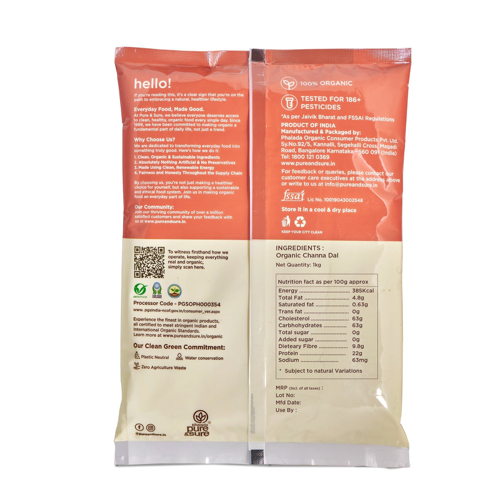 Pure & Sure Organic Besan Flour | Grocsy
