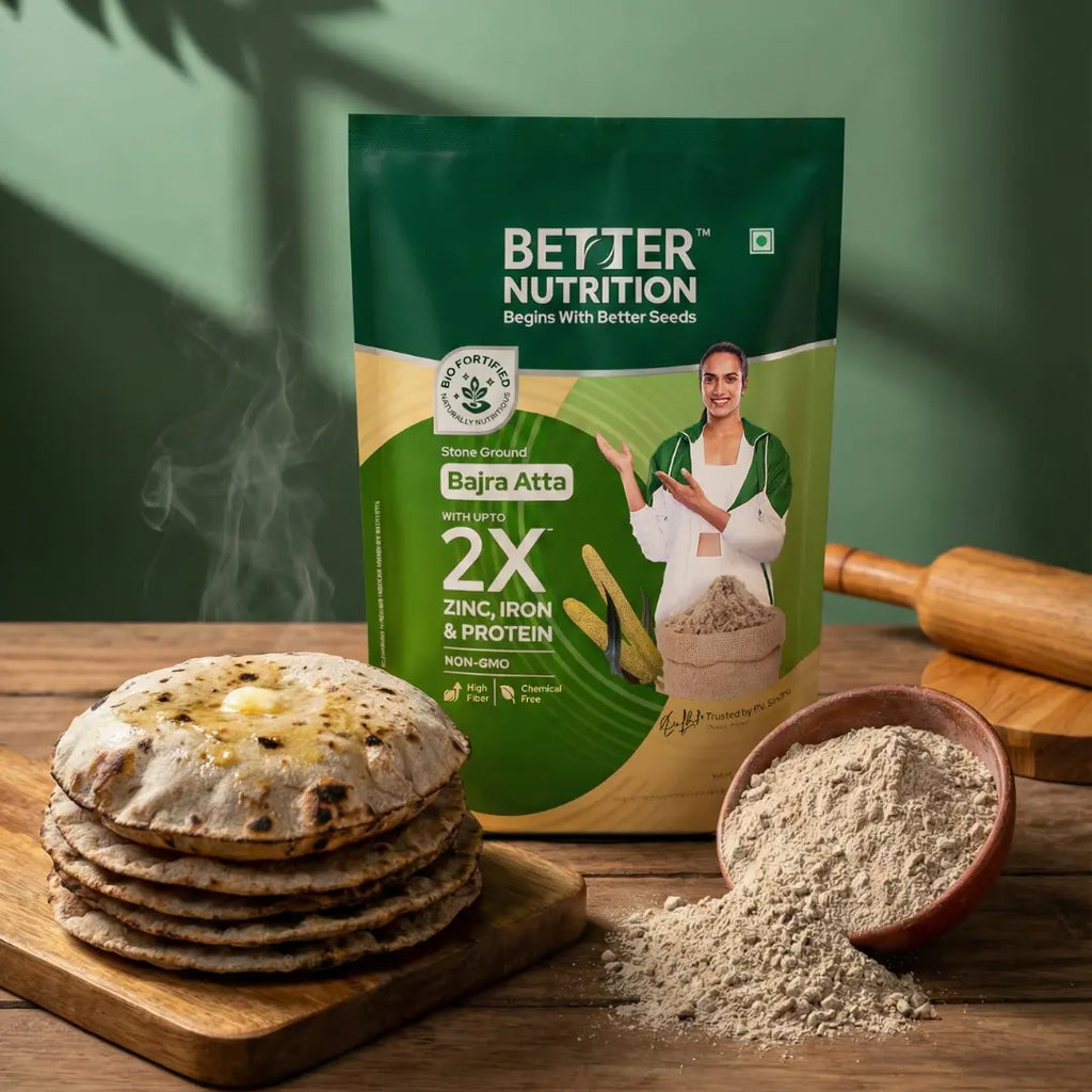 Better Nutrition Biofortified Bajra Atta / Pearl Millet Flour | Grocsy