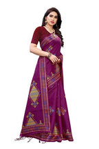 Vamika Wine Red Kalamkari Print With Jhalar Khadi Silk Saree (KITE WINE) | Grocsy