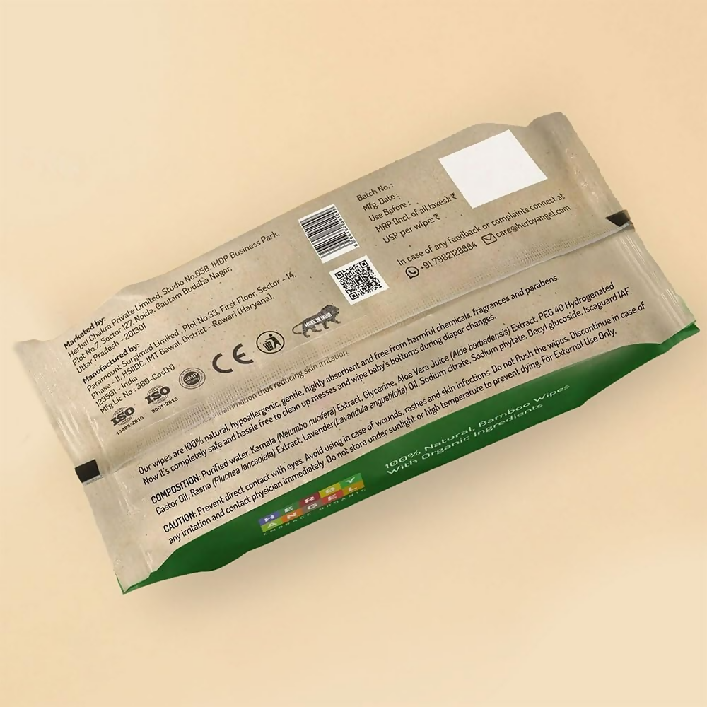 Herby Angel Baby Wet Wipes | Grocsy