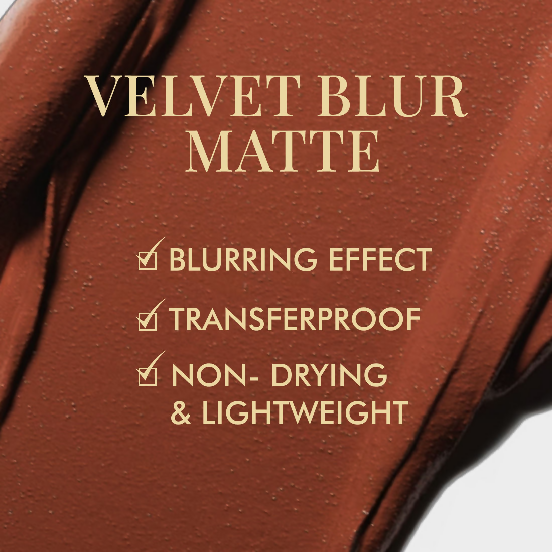 mCffaeine Shades Velvet Blur Matte Liquid Lipstick 12 Hrs Stay & Lightweight - Espresso Dream | Grocsy