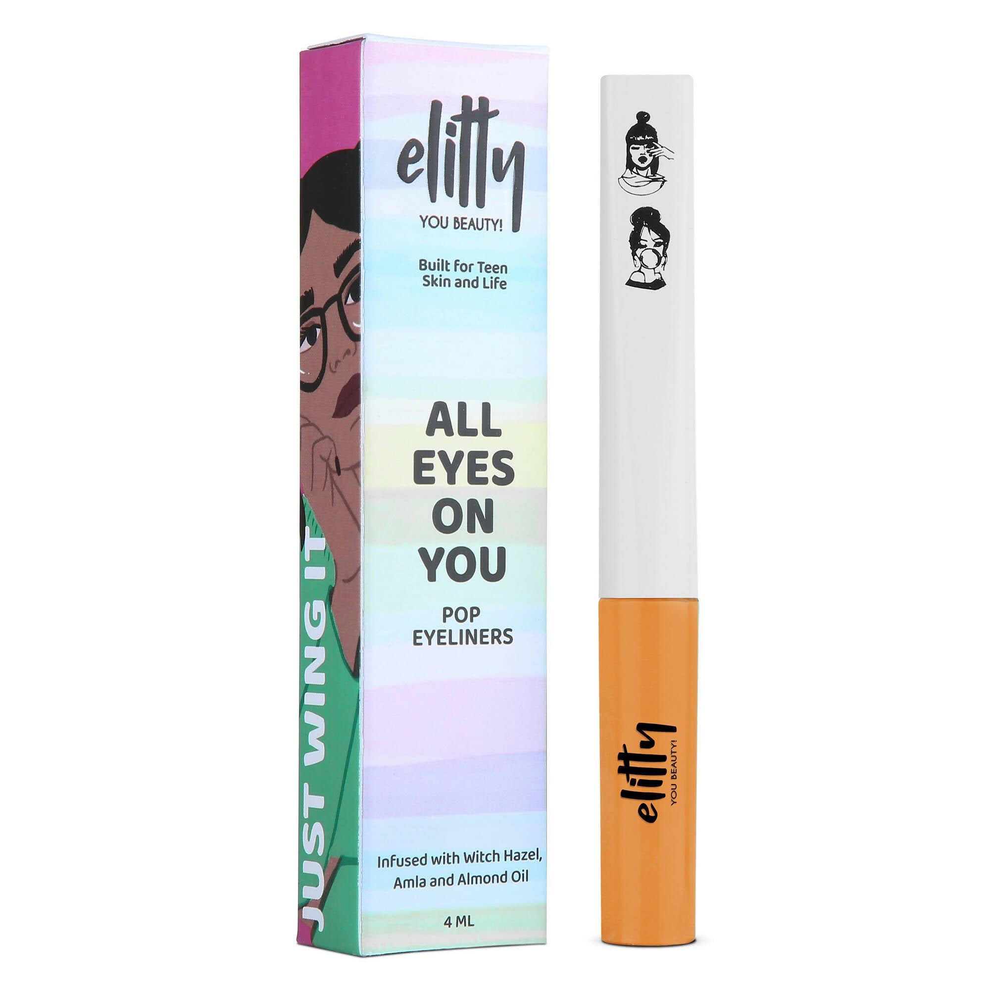 Elitty Eye Gotta Feeling - Pop Eyeliner Matte -Devil's Advocate-Orange | Grocsy