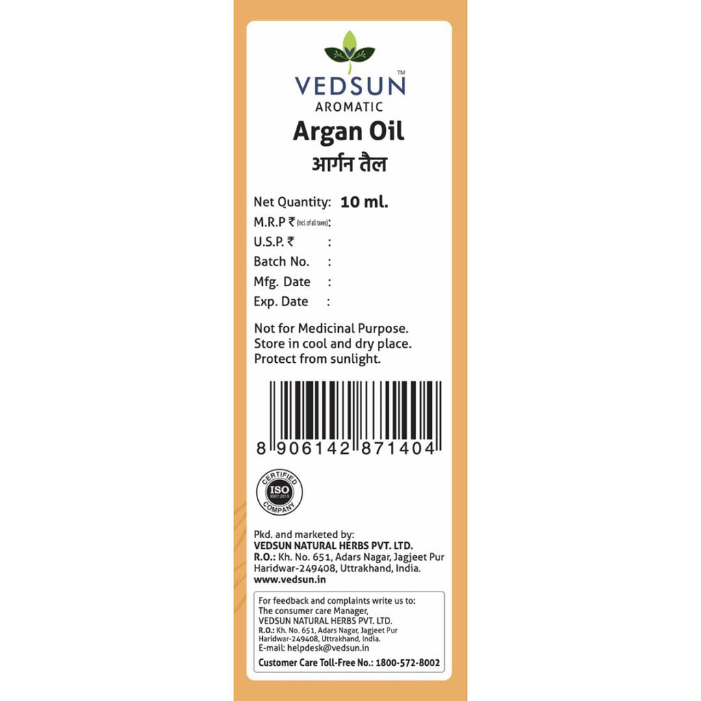 Vedsun Naturals Argan Oil | Grocsy