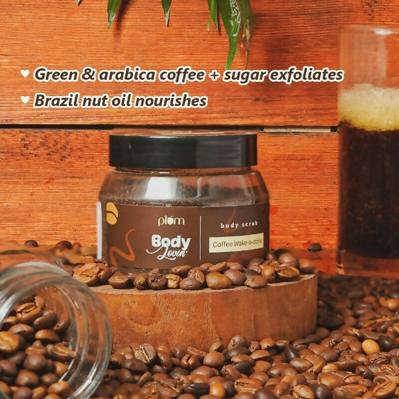 Plum Bodylovin' Coffee Wake-A-Ccino Body Scrub | Grocsy