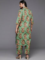 Ahalyaa Women's Traditional wear Kurta Set - Green | Grocsy