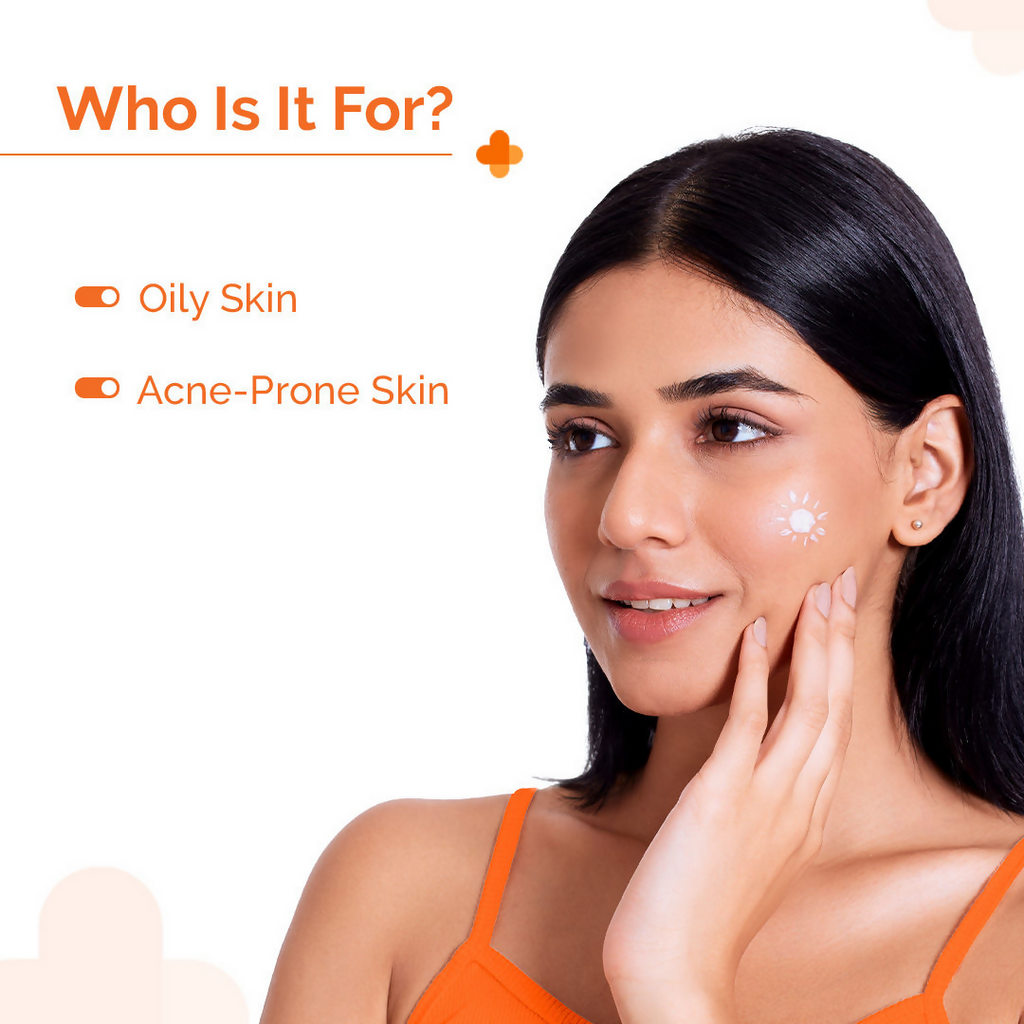 The derma co 1% Hyaluronic sunscreen oil free gel with SPF 50 & PA++++ | Grocsy