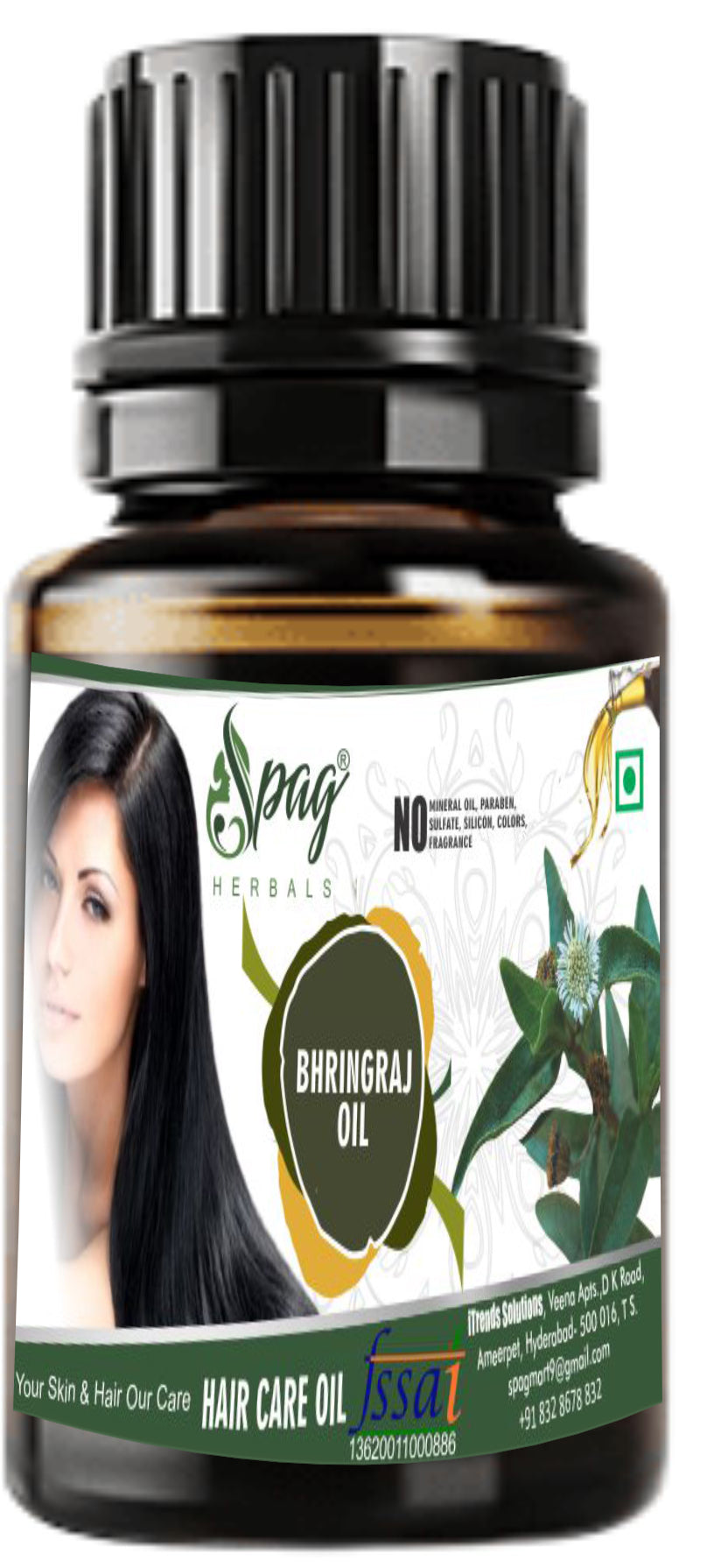 Spag Herbals Bhringraj Oil For Hair & Skin Care | Grocsy