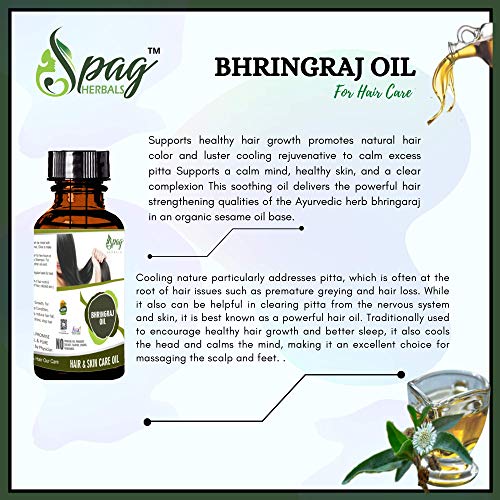 Spag Herbals Bhringraj Oil For Hair & Skin Care | Grocsy