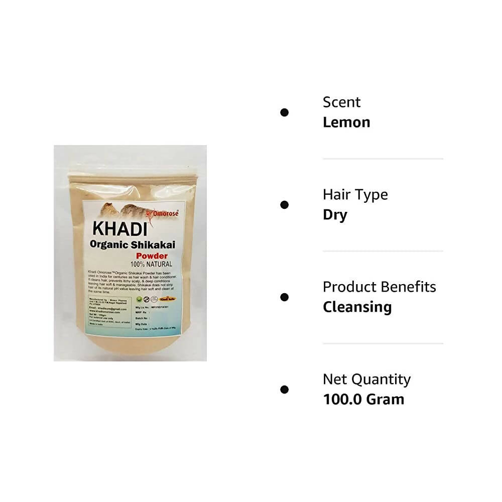 Khadi Omorose Organic Shikakai Powder | Grocsy