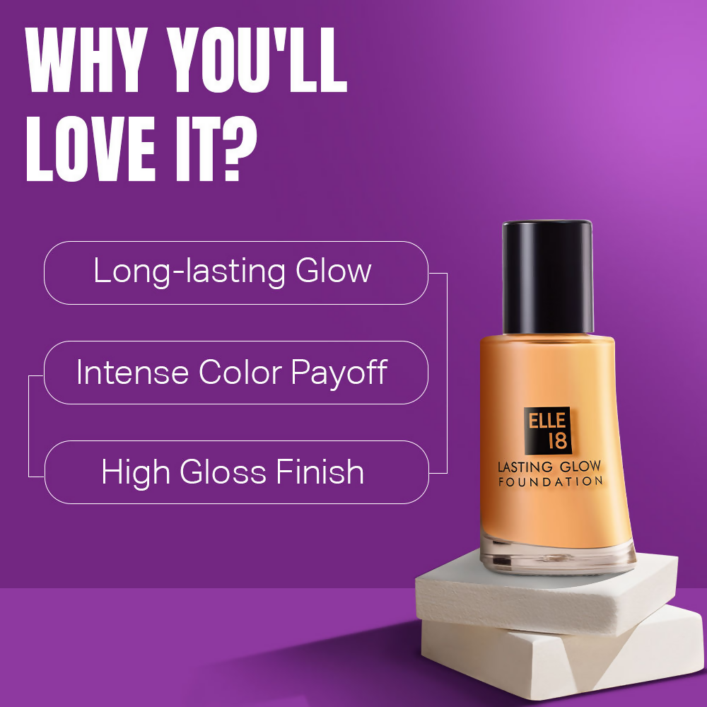Elle 18 Lasting Glow Foundation - 02 Marble | Grocsy