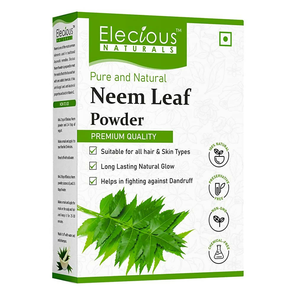 Elecious Naturals Neem Powder For Face Pack And Hair Mask | Grocsy