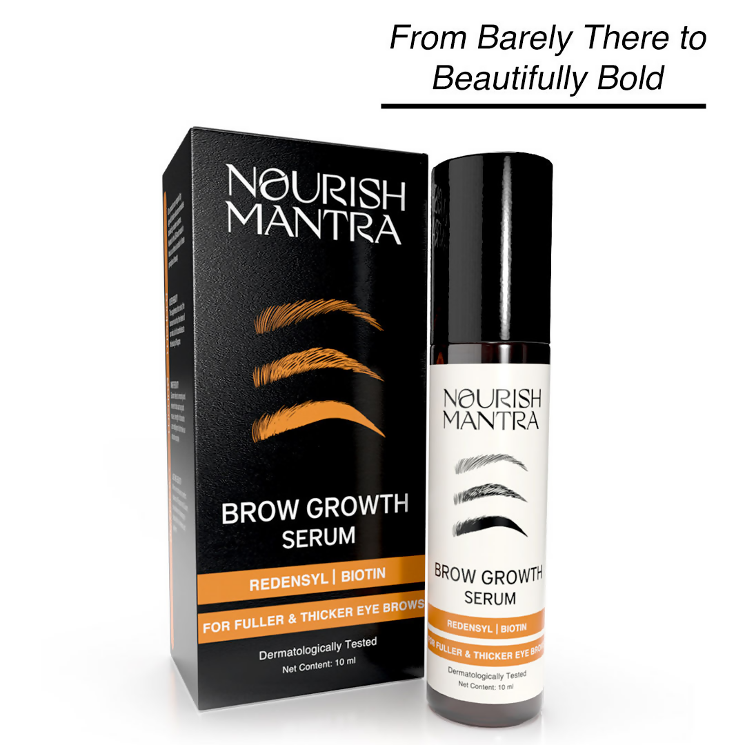 Nourish Mantra Eye Brow Growth Serum with Biotin & Peptides | Grocsy